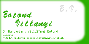 botond villanyi business card